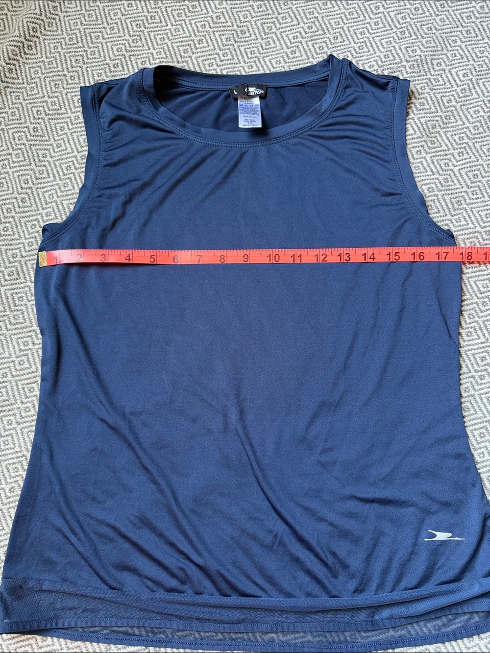 Sleeveless Performance Tank Top - Navy - Picture 5 of 6